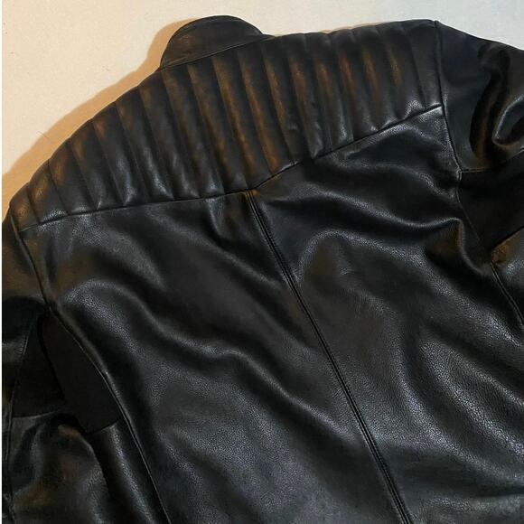 Alpine Stars Buffalo Leather Crazy Eight Padded Motorcycle Jacket - Picture 7 of 10